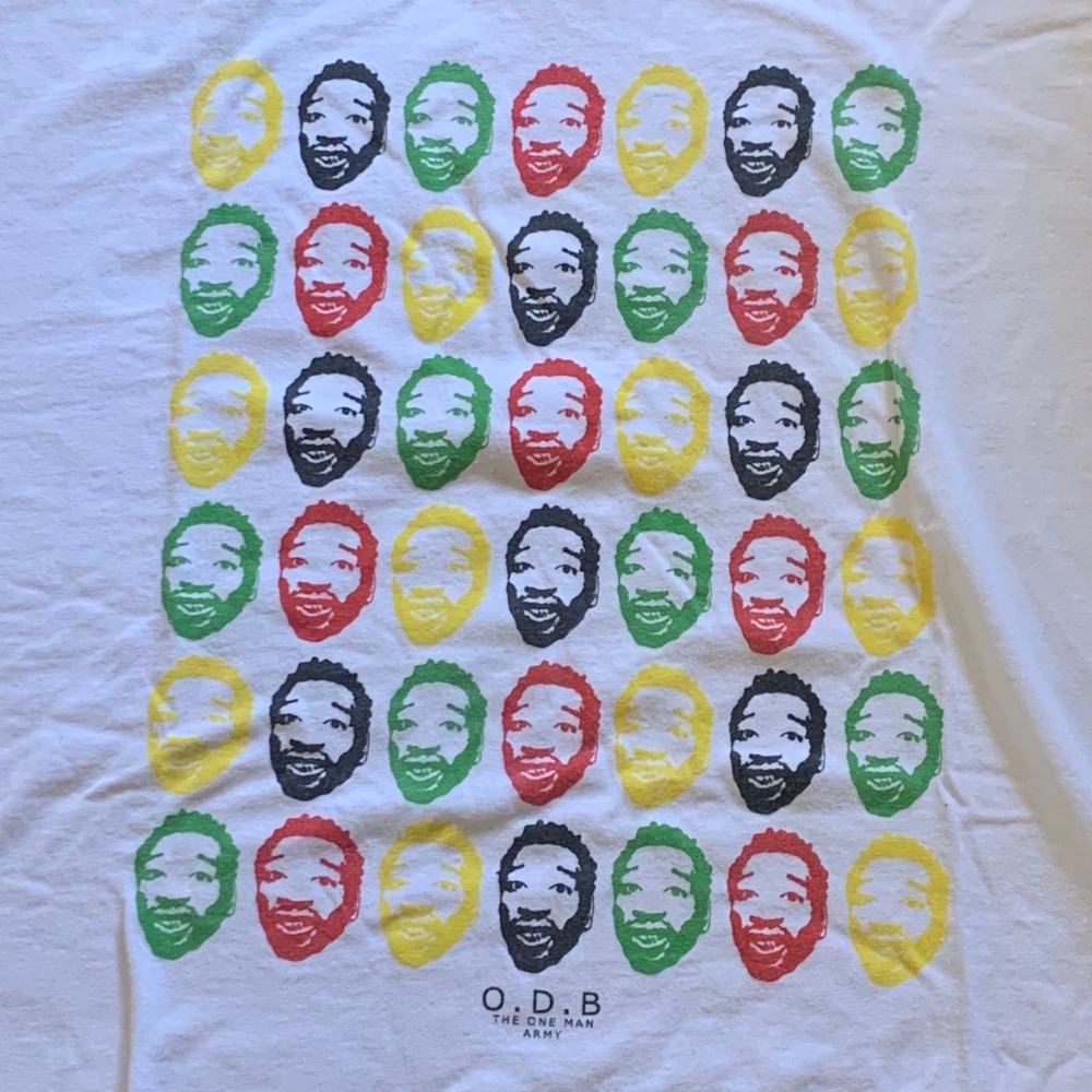 O.D.B - Acrylic brand white T-shirt genuine vintage